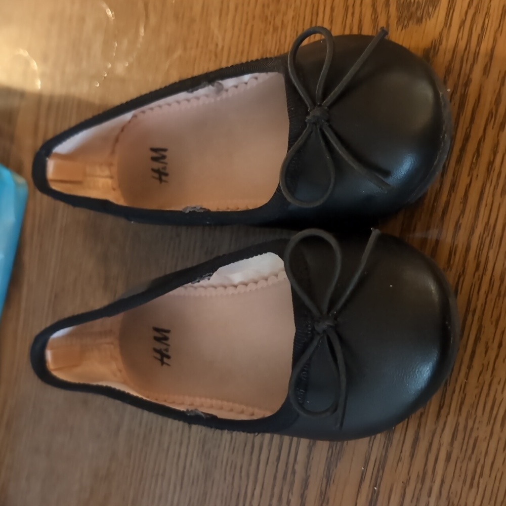 Toddler Black Slip On Ballet Flat Shoes